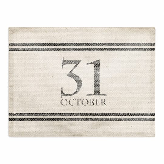 October Linen Stripes Polyester Twill Placemat